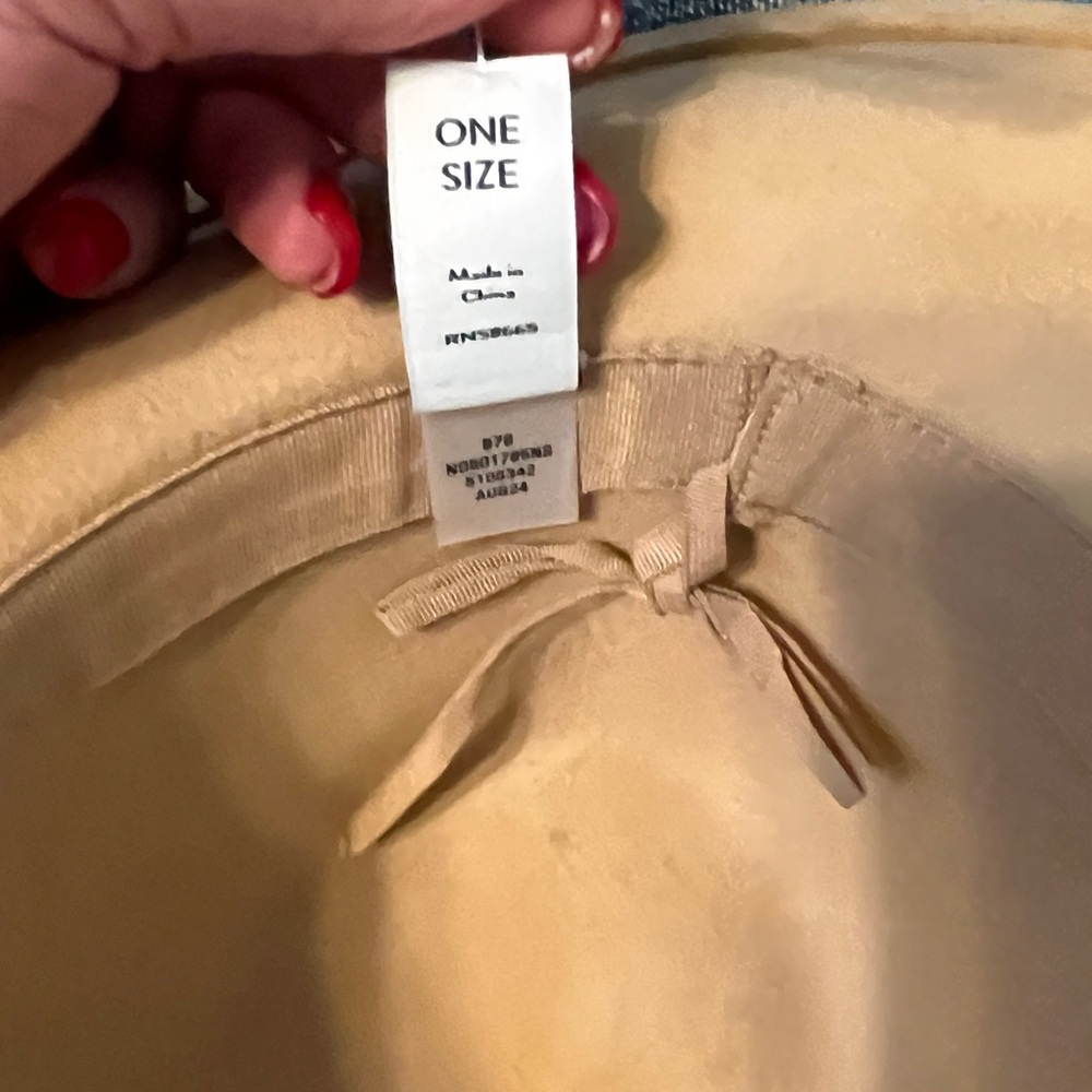 NWT Nordstrom Camel Women's Fedora Hat - Picture 6 of 7